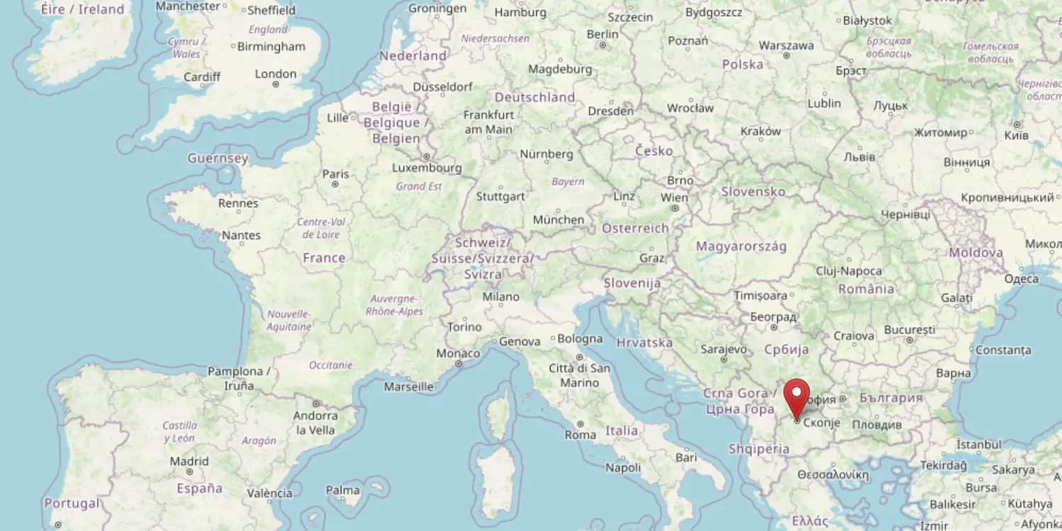 Map with office location pinned